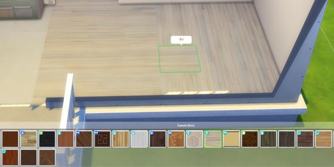 Sims 4 floor tiles placed in opposite directions