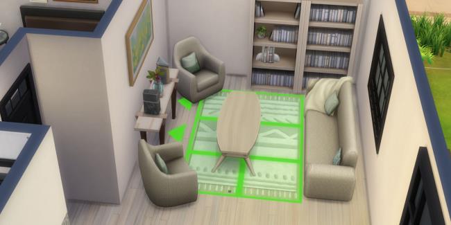 Sims 4 lounge room moving a table