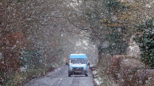 Snow in Swarland, Northumberland. Road users are being warned of icy co<em></em>nditions as the Met Office issued snow and ice yellow a<em></em>lerts for large areas of Scotland, England and Northern Ireland amid plummeting temperatures. The natio<em></em>nal weather service has advised of the likelihood of people suffering slips and fall injuries in one of the first icy periods of the winter. Picture date: Thursday November 30, 2023. PA Photo. See PA story WEATHER Snow. Photo credit should read: Owen Humphreys /PA Wire ...