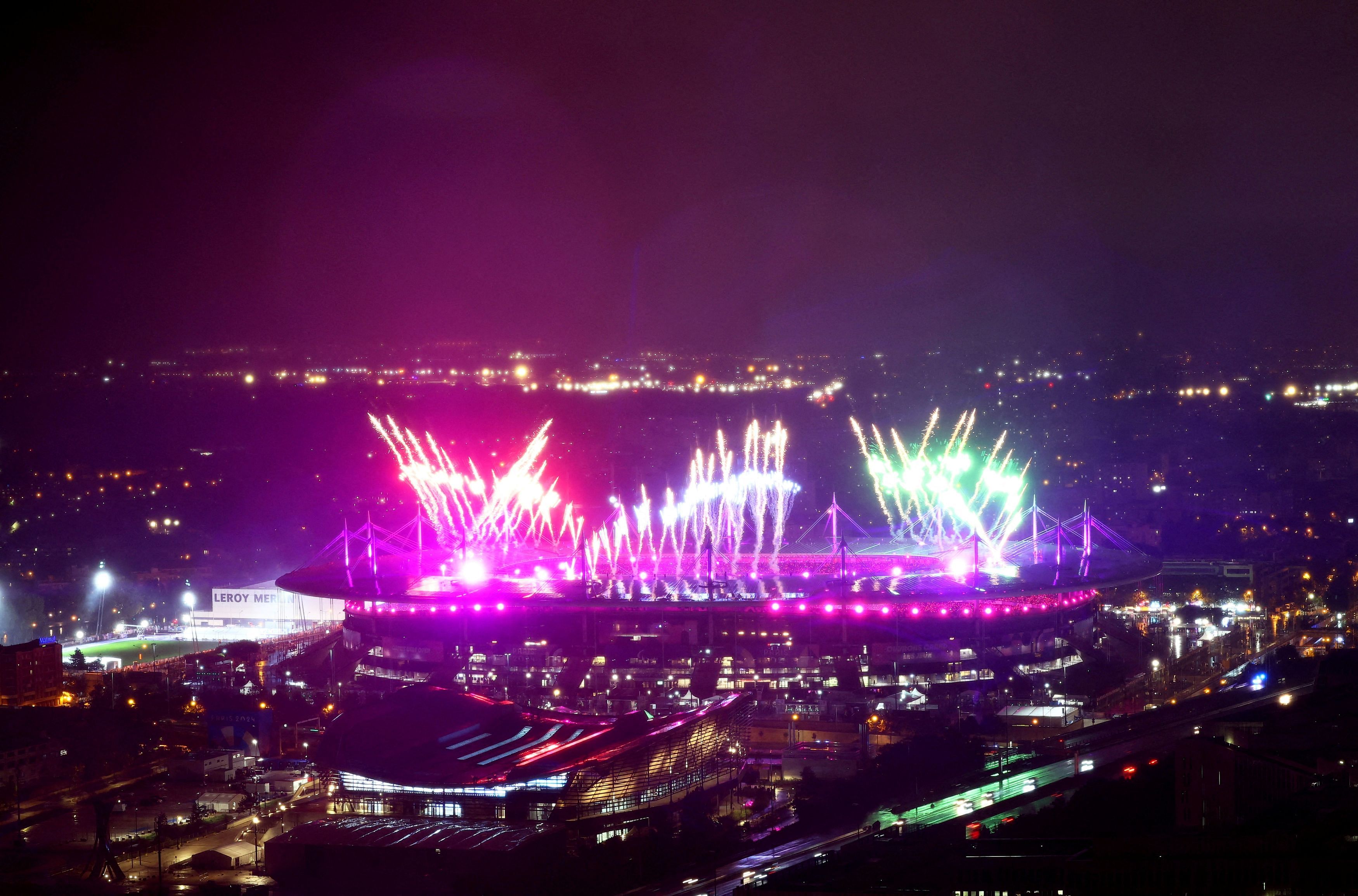 Paris 2024 Paralympics:   General view of fireworks during the closing ceremony