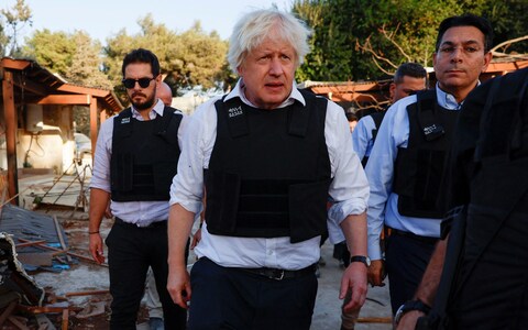 Visiting Jerusalem, Boris Johnson, the former prime minister, said pro-Palestinian marchers are, intentio<em></em>nally or not, ‘co<em></em>ndoning the brutality and murder that was co<em></em>nducted by those Hamas terrorists’ in Israel on Oct 7