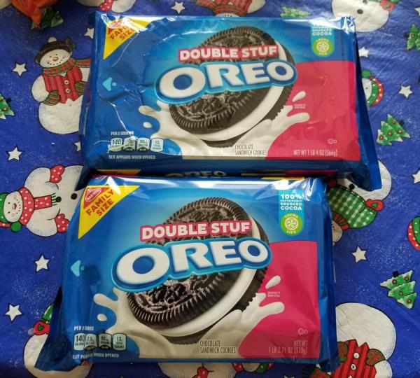 Another Reddit user aimed to prove that Oreos are the latest victim of shrinkflation with this photo comparing Family Size Double Stuf Oreo packages. The one purchased more recently is smaller, though allegedly cost the same price.