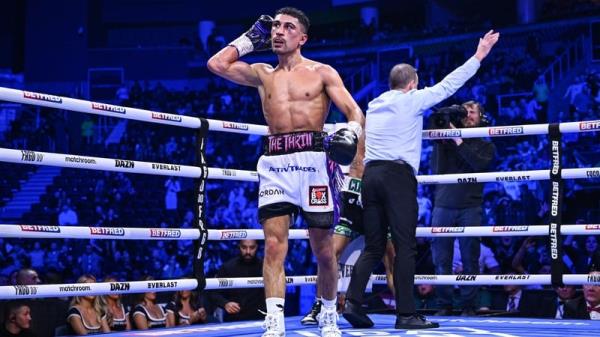 Jordan Gill after his super-featherweight bout against Michael Co<em></em>nlan at the SSE Arena in Belfast