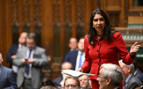 Braverman delivers a statement to the House of Commons following her departure from the Cabinet