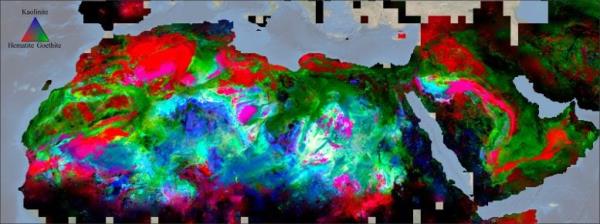 First Map of Surface Minerals North Africa and Arabian Peninsula