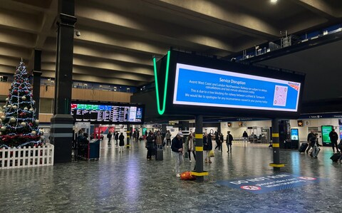 Euston Station on Thursday morning